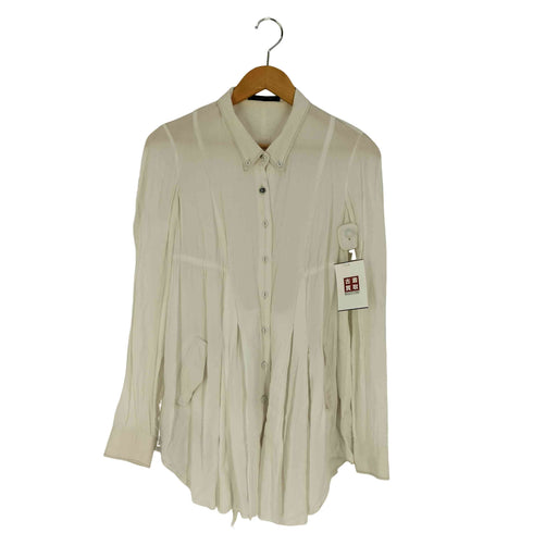マリテフランソワジルボー MARITHE FRANCOIS GIRBAUD レーヨン ギャザー ロングシャツ ワンピース レディース import:S