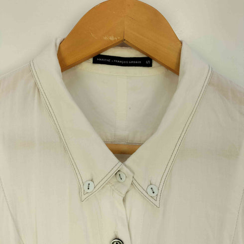 マリテフランソワジルボー MARITHE FRANCOIS GIRBAUD レーヨン ギャザー ロングシャツ ワンピース レディース import:S