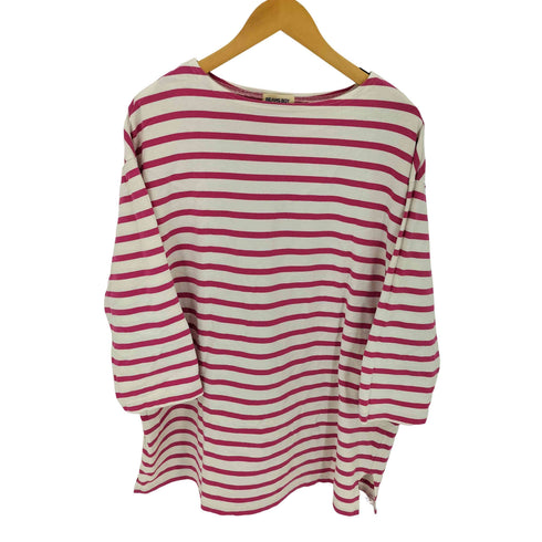 ビームスボーイ BEAMS BOY ボーダースーパービッグボートネックカットソー レディース