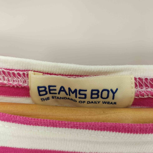 ビームスボーイ BEAMS BOY ボーダースーパービッグボートネックカットソー レディース