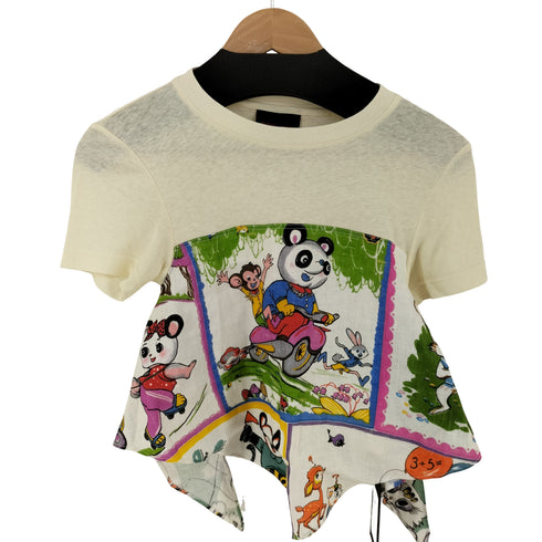FABRIC QORN バンダナドッキング クルーネックTシャツ メンズ import:S