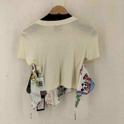 FABRIC QORN バンダナドッキング クルーネックTシャツ メンズ import:S