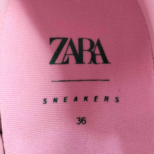 ザラ ZARA ガムソール スエードローカットスニーカー レディース 36