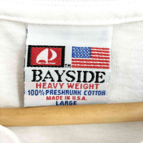 ベイサイド BAYSIDE USA製 L/SコットンロンT メンズ import:L