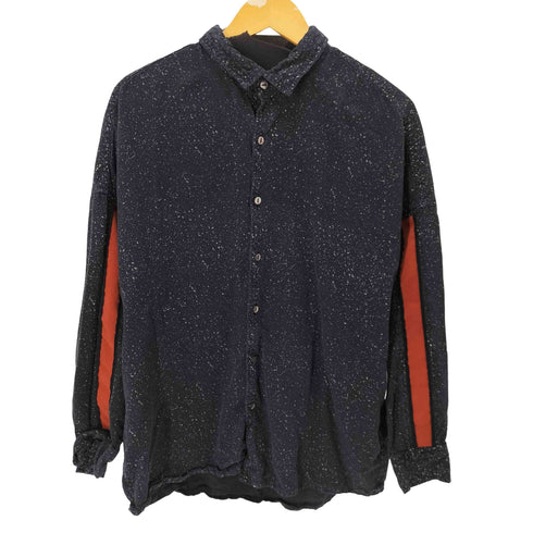 シャリーフ SHAREEF L/S 袖ライン 総柄シャツ メンズ JPN:2