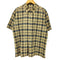 ダックスロンドン DAKS LONDON シアサッカー チェック S/S シャツ メンズ import:L