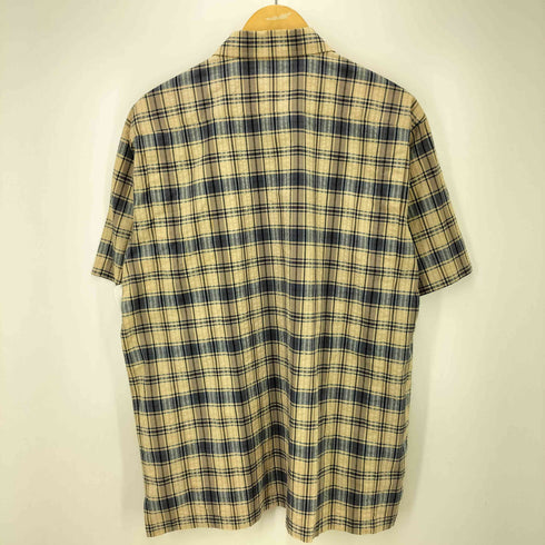 ダックスロンドン DAKS LONDON シアサッカー チェック S/S シャツ メンズ import:L