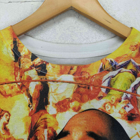フォトプリント クルーネック半袖Tシャツ カットソー メンズ