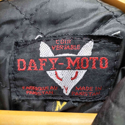 DAFY-MOTO レザーダブルライダースジャケット メンズ M
