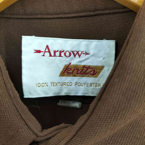 アロー ARROW 70S knits ポリエステルシャツ メンズ 15 1/2-32