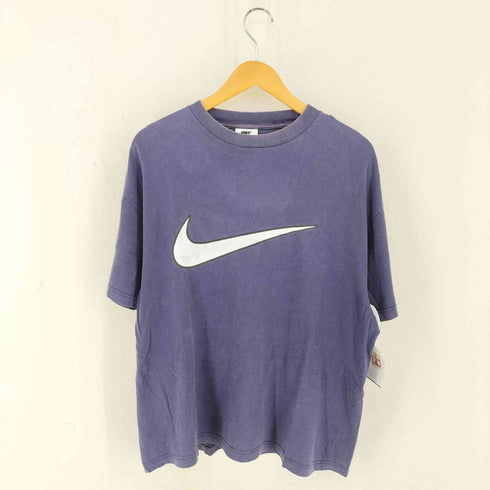 ナイキ NIKE USA製 スウォッシュプリントクルーネックTシャツ メンズ import:L