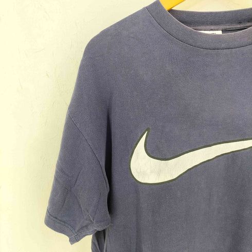 ナイキ NIKE USA製 スウォッシュプリントクルーネックTシャツ メンズ import:L