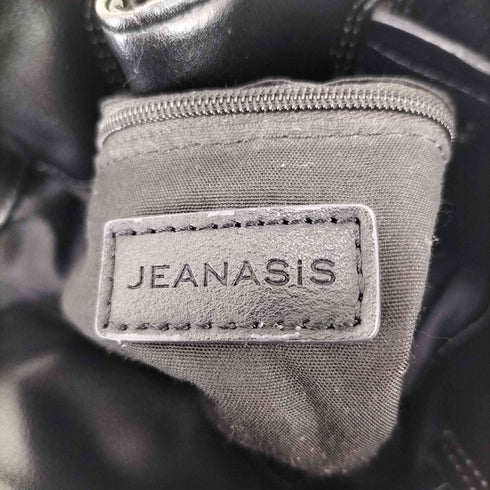 ジーナシス JEANASIS 巾着型 フェイクレザー ショルダーバッグ レディース