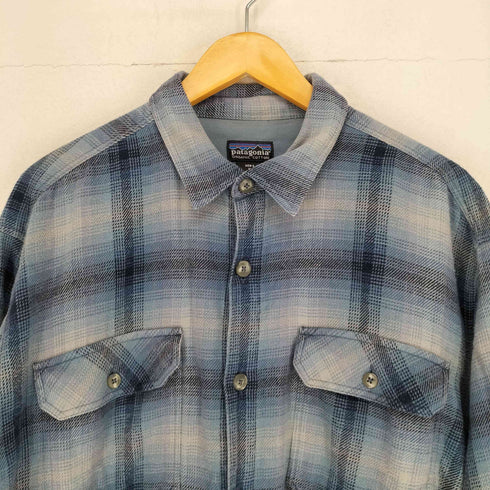パタゴニア patagonia 90S ポルトガル製 オンブレチェック ヘビーフランネルシャツ メンズ JPN:M