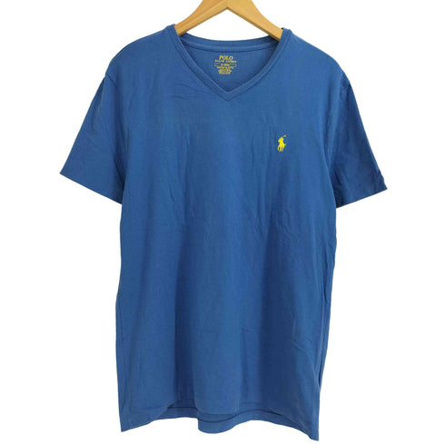 ポロラルフローレン POLO RALPH LAUREN CUSTOM SLIM FIT ポニー刺繍 Vネック 半袖Tシャツ メンズ import:M