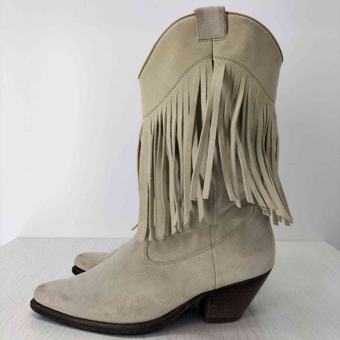 aff world wide footwear award スエードフリンジウエスタンブーツ レディース UK:4