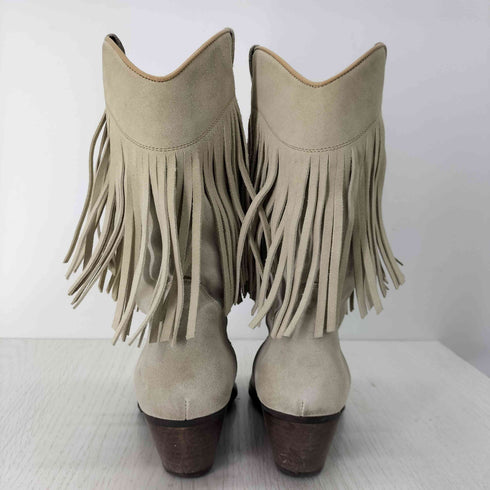 aff world wide footwear award スエードフリンジウエスタンブーツ レディース UK:4