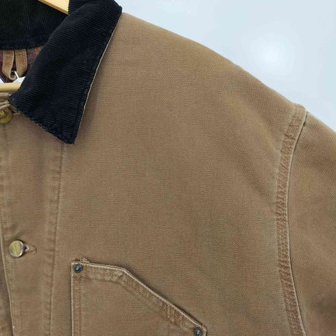 カーハート Carhartt メキシコ製 襟コーデュロイ 裏地ブランケット イレギュラースタンプ カバーオール ミシガンチョアコート メンズ 2XL