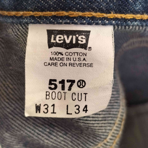 リーバイス Levis USA製 517 ボタン裏554刻印 ブーツカットデニムパンツ メンズ 31INCHI