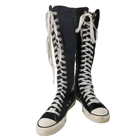 コンバース CONVERSE All Star Black Knee High Tennis Shoes レディース JPN:24.5