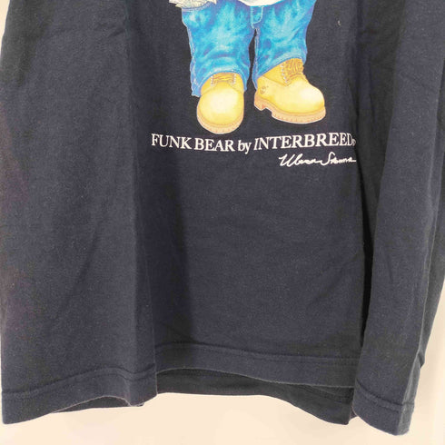 インターブリード INTERBREED テディベアプリント クルーネックTシャツ レディース JPN:M