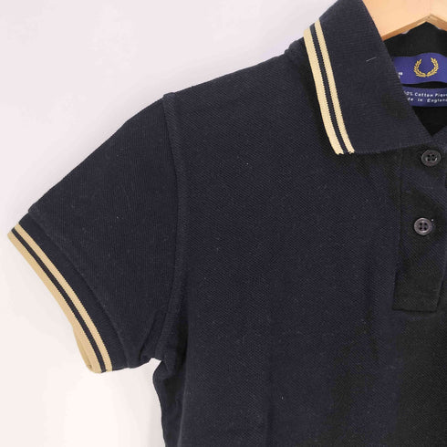 フレッドペリー FRED PERRY ロゴ刺繍 鹿の子 ポロシャツ レディース UK:10