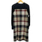 ブルーレーベルクレストブリッジ BLUE LABEL CRESTBRIDGE クレストブリッジチェックジャカードニットワンピース レディース JPN:38