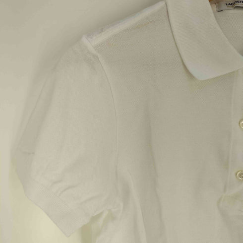 ラコステ LACOSTE ロゴ刺繍 鹿の子 ポロシャツ レディース 36