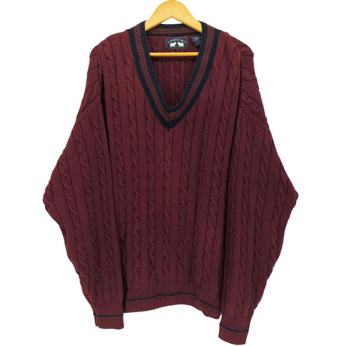 WOODS & GRAY コットン チルデンニット メンズ import:L