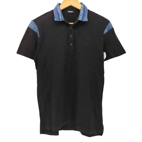 ディーゼル DIESEL 襟切替 デニム S/S ポロシャツ メンズ import:M