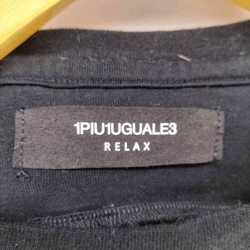 ウノピゥウノウグァーレトレリラックス 1PIU1UGUALE3 RELAX RELAX 1+1=3 刺繍 プリント S/S Tシャツ メンズ JPN:XL