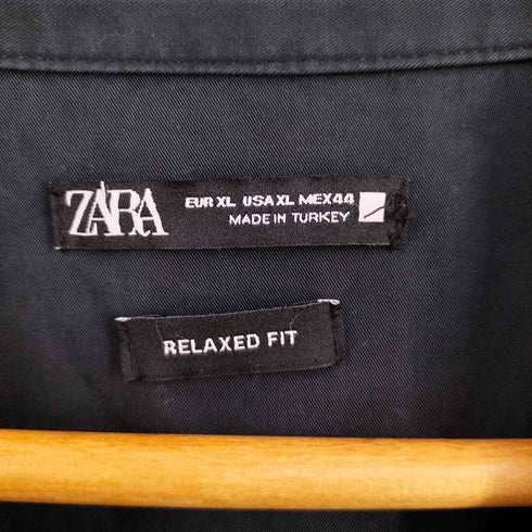 ザラ ZARA オープンカラーシャツ メンズ import:XL