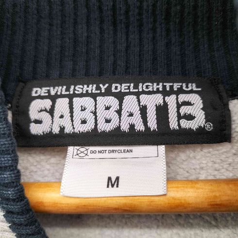 SABBAT13 スカルプリント スウェット スタジャン ジャケット メンズ JPN:M