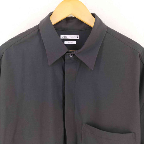 ザラ ZARA 比翼 S/S シャツ メンズ import:L