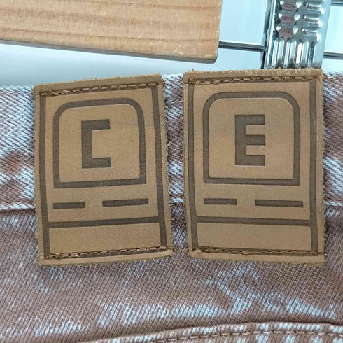 シーイー C.E 1994 BLEACHED COLOUR DENIM BROWN メンズ JPN:S