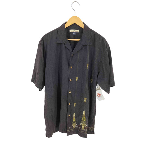 トミーバハマ Tommy Bahama シルク オープンカラーシャツ メンズ import:M