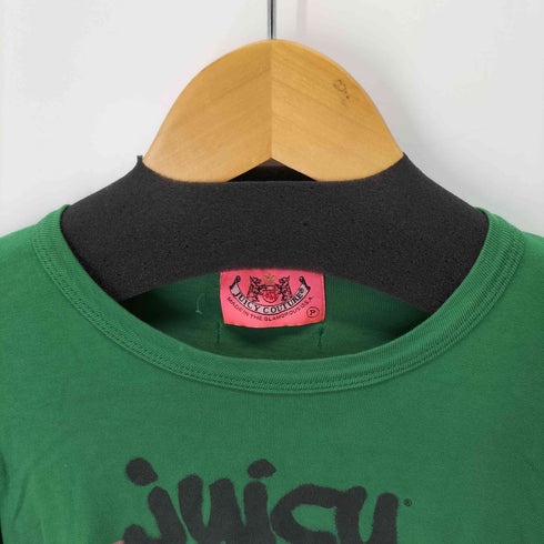 ジューシークチュール JUICY COUTURE L/S フロントプリントデザインTシャツ レディース
