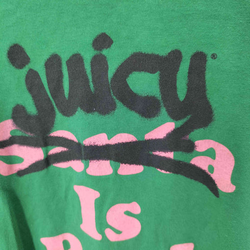 ジューシークチュール JUICY COUTURE L/S フロントプリントデザインTシャツ レディース