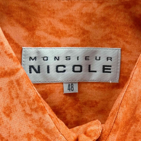 ニコル NICOLE OLD ムラ染めデザインシャツ メンズ JPN:48