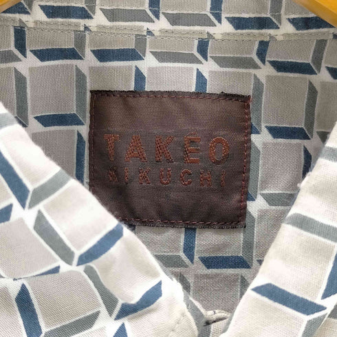 ティーケータケオキクチ tk. TAKEO KIKUCHI OLD ジオメトリックシャツ メンズ JPN:2
