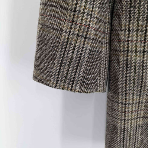 ザラ ZARA グレンチェック ダブルコート レディース import:L