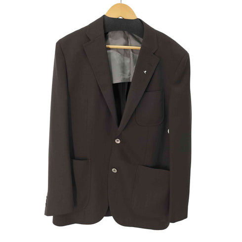 ランバンコレクション LANVIN COLLECTION ウールナイロン シングル2Bテーラードジャケット 背抜き メンズ R50・46