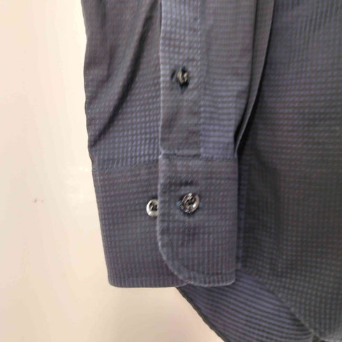 ランバンコレクション LANVIN COLLECTION グラデーションチェック L/Sシャツ メンズ import:L
