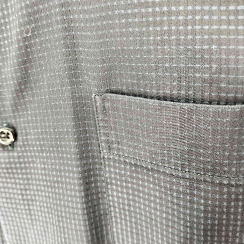 ランバンコレクション LANVIN COLLECTION グラデーションチェック L/Sシャツ メンズ import:L
