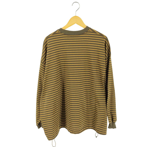 イズネス is-ness BALLOON STRIPES LONG SLEEVE T-SHIRT メンズ JPN:L