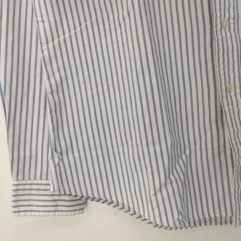 ラルフローレン RALPH LAUREN CUSTOM FIT ストライプ ポニー刺繍 ボタンダウンシャツ メンズ import:L