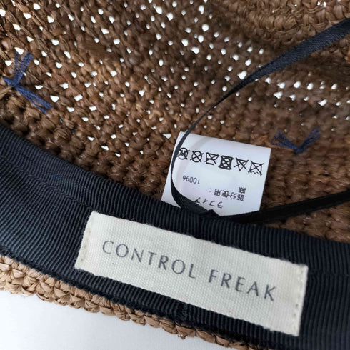コントロールフリーク Control Freak リボン ラフィアハット レディース