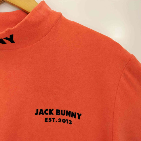 ジャックバニー JACK BUNNY 2023年モデル ロゴプリント コンパクトパイル ストレッチ 長袖 ハイネックシャツ メンズ JPN:4