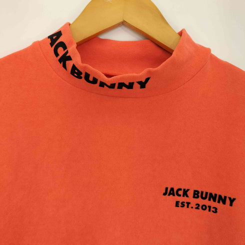 ジャックバニー JACK BUNNY 2023年モデル ロゴプリント コンパクトパイル ストレッチ 長袖 ハイネックシャツ メンズ JPN:4