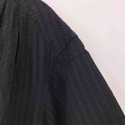ビューティーアンドユースユナイテッドアローズ BEAUTY & YOUTH UNITED ARROWS コットンサッカー フロントボタン 5分袖 ブラウス -ウォッシャブル- レディース